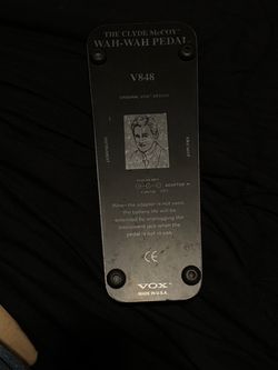 Vox V848 Clyde McCoy Wah-Wah Pedal