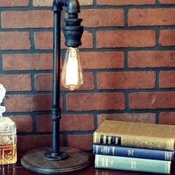 Industrial Edison table lamp