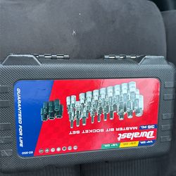 Duralast Multi Drive Master Bit Socket Set 36 Piece Brand New Sealed Mechanical Tool