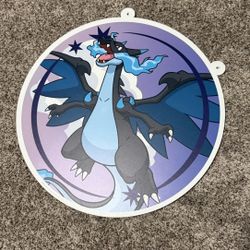 Pokemon Mega Charizard X Ex Hanging Sign