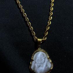 Gold plated budda chain