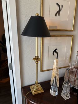 Chapman brass candlestick lamp