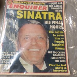Vintage The National Enquirer Sinatra Magazine