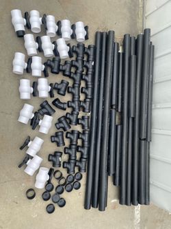 Irrigation plumbing pipes/valves