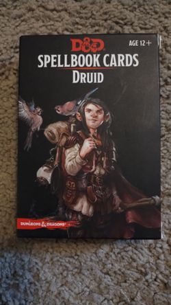 Dungeons & Dragons spell book cards: Druid