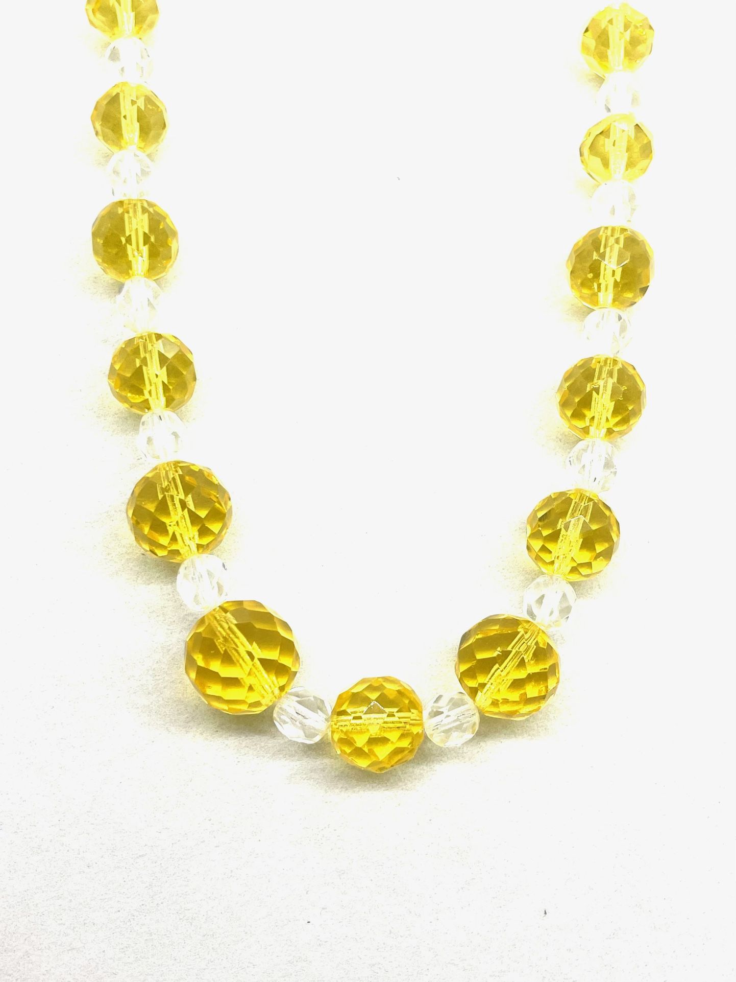 Vintage Citrine Crystal Necklace