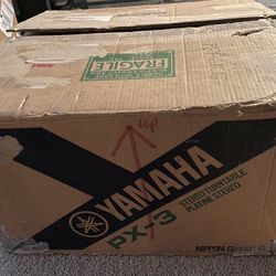 Yamaha PX-3 Linear Tracking Quartz Turntable Audio Technica AT3100 MC