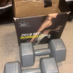 Flow 360 20 LB Set Dumbbells 