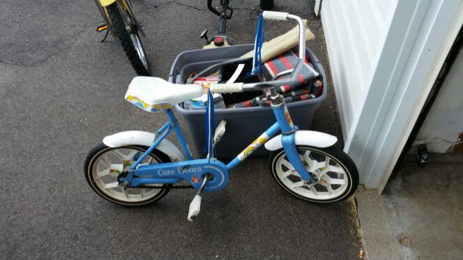 Vintage Hedstrom Care Bears bicycle.