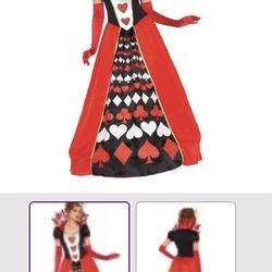 Queen of hearts Halloween costume.. Size small