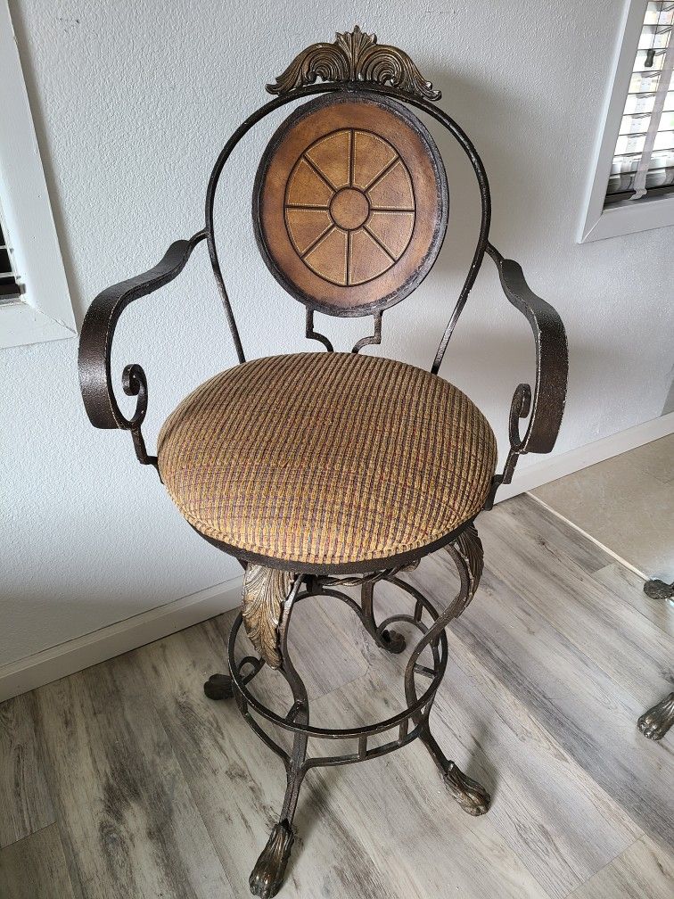 Wrought Iron Bar Height Stools/chairs