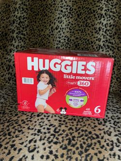 Box of 48 Huggies little movers size 6 $20 firm on price