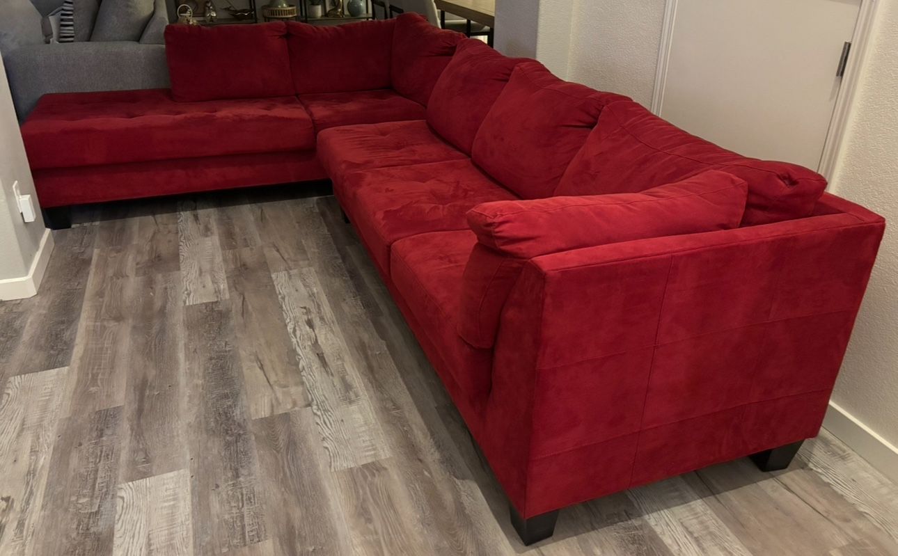 Red Sectional Couch