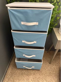 🔥👀🔥 Small Dresser Storage Tower Stand with 4 Removable Fabric Drawers - Steel Frame, Wood Top