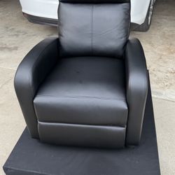 Black recliner with black Platform 
