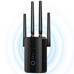 WiFi Extender Signal Booster, Dual Band 5.8GHz&2.4GHz, WiFi Booster Covers Up To 10000 Sq.ft