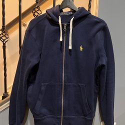 Polo Hoodie Navy Small 