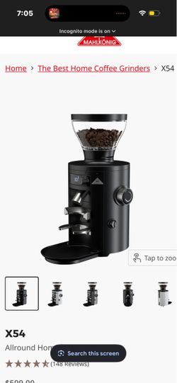 mahlkonig x54 at home grinder