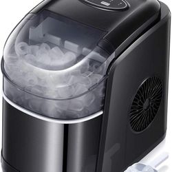 Tavata Ice Maker Machine Countertop Portable with Self clean Function, 9 Ice Cubes ready in 6 Minutes, Makes 26 lbs of Ice per 24 hours, with self-cle