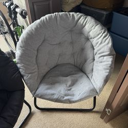 Two Foldable Saucer Chairs 