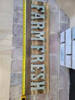 Farm fresh Galvanized Sign