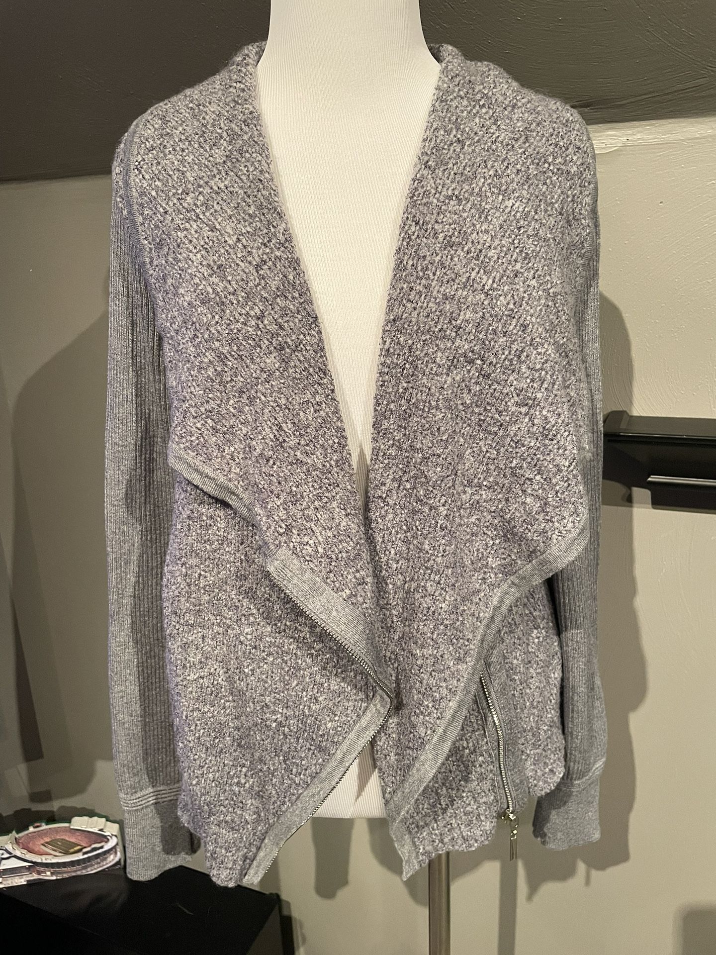 Grey- White house black market Cardigan
