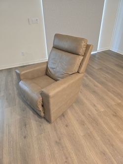 Tan Leather Recliner Chair