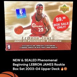 LeBron Rookie Cards Sealed Box 