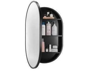 New Movo 21 Inch x 31Inch Oval Medicine Cabinet Mirror Bathroom Wall Storage Cabinet Mirror Surface