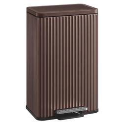 Trash Can, 13 Gallon (50 L) Garbage Can for Kitchen, with Lid, Pedal, and Removable Inner Bucket, Soft Close, Stainless Steel, 15 Trash Bags (Code K)