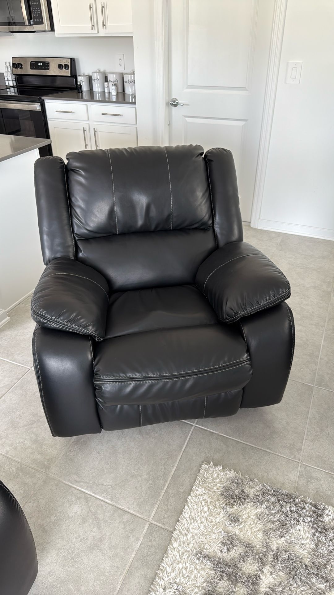 Black Leather Couch