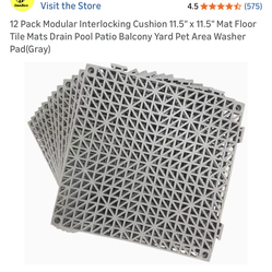 24 Patio Balcony Floor Mats