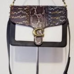 Coach Tabby Shoulder Bag In Snakeskin