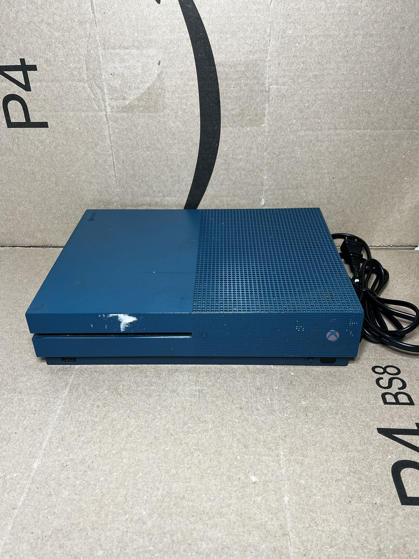 Microsoft Xbox One S (500GB, Deep Blue) Console + Cables - Fully Functional!