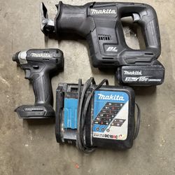 Makita 18v Brushless Sawzall Impact Drill