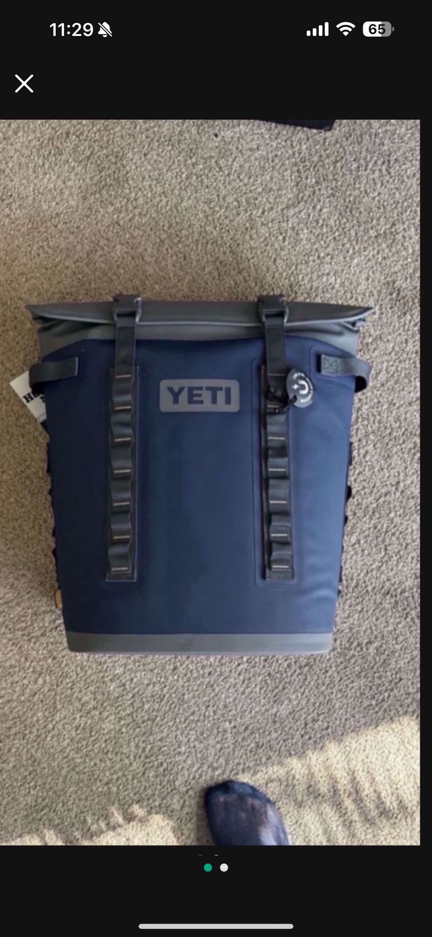 New YETI Hopper M20 Soft Backpack Cooler Navy Model HOPPBPM20SUB