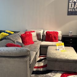 Beautiful Lima Gray Modular Sofa Set!$999!*SAME DAY DELIVERY*NO CREDIT NEEDED*EASY FINANCING*HUGE SALE*