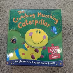 The crunching munching caterpillar book + puzzle
