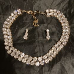Two Strand COUNTESS LUANN Statement Necklace/Earrings
