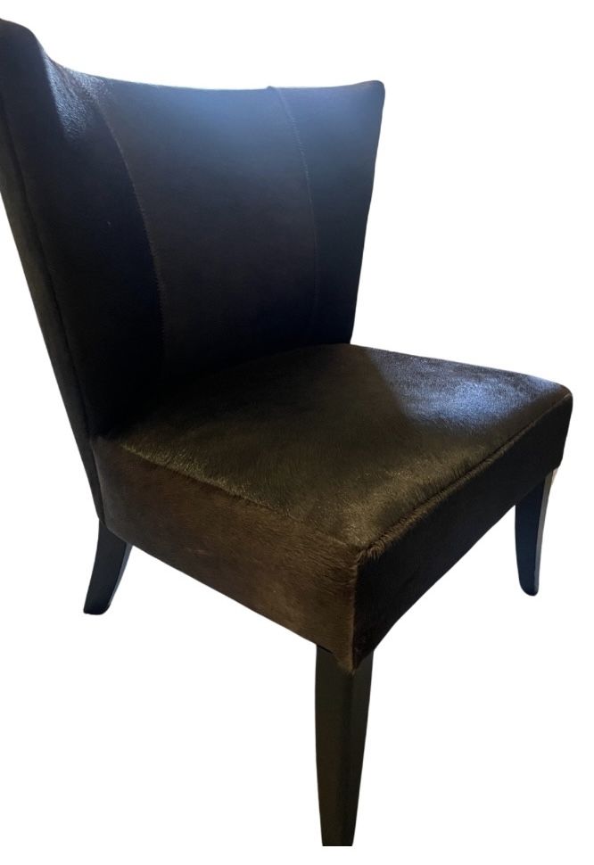 Arhaus Wing Chair Animal Hide