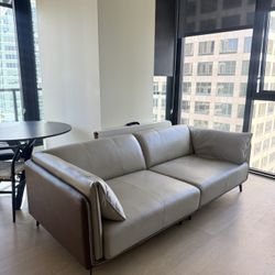 Faux Leather Couch For SALE