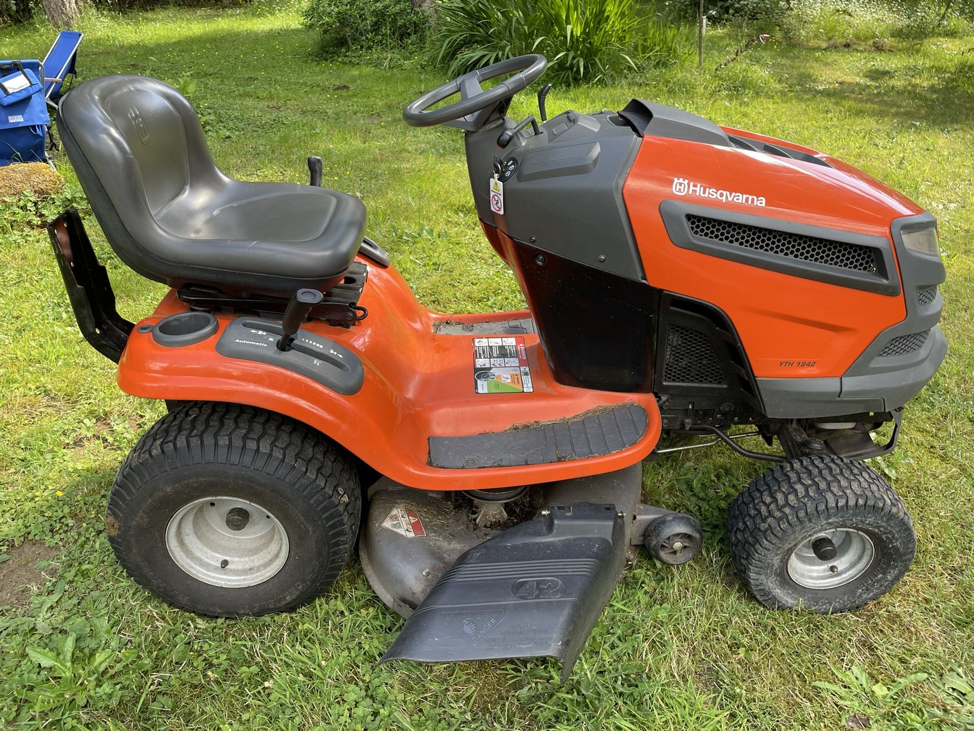 SOLD. Pending Pickup! Husqvarna Riding Lawn Mower And Yard Tractor
