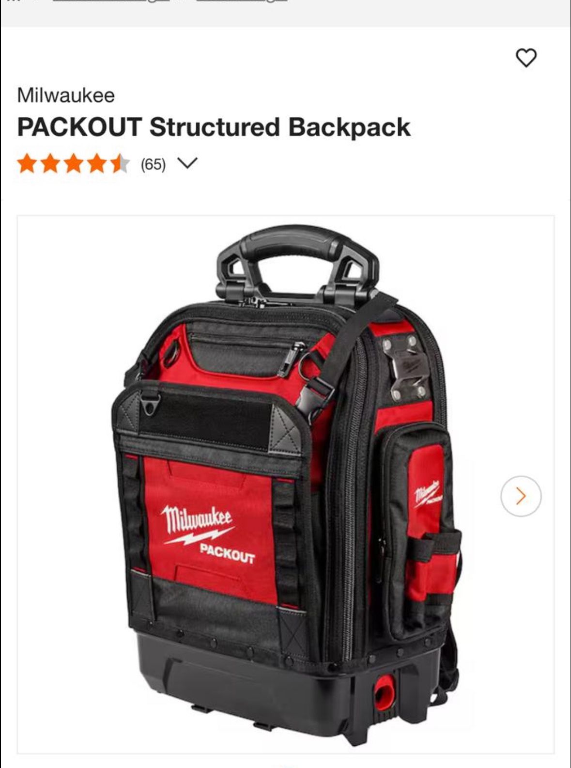 Milwaukee PACKOUT Structured Backpack