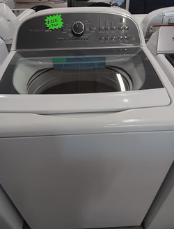Whirlpool Cabrio Top Load Washer – Glass Lid, Stainless Tub, HE