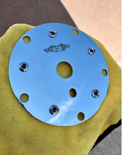 Gt bmx pro performer polished disc, wing stamp and new Gt Bmx chainring bolts