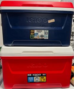 2 Igloo Laguna 48 Qt Coolers – $35 for Both