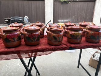 Beautiful Mexican clay Ollas/ Centerpieces