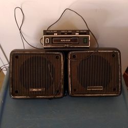 Cassette Player And Speakers For Car