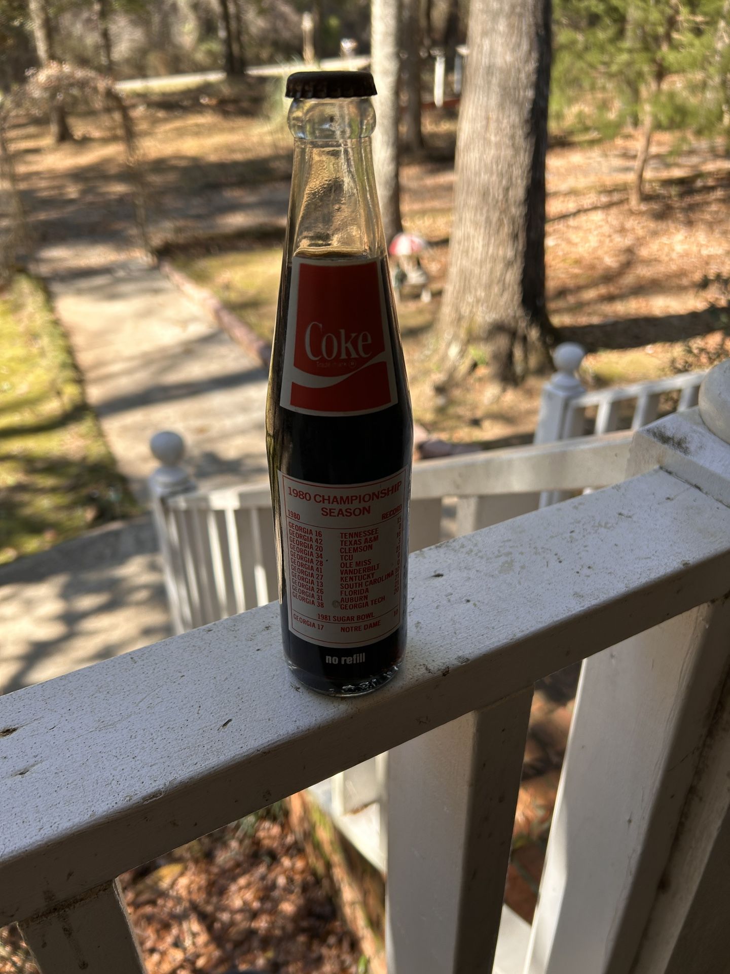 1980 Georgia Bulldogs National Champion Commemorative Coke Bottle