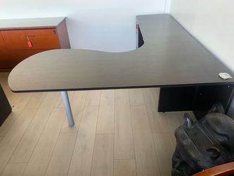 Executive desk l shape black espresso 72”x84”